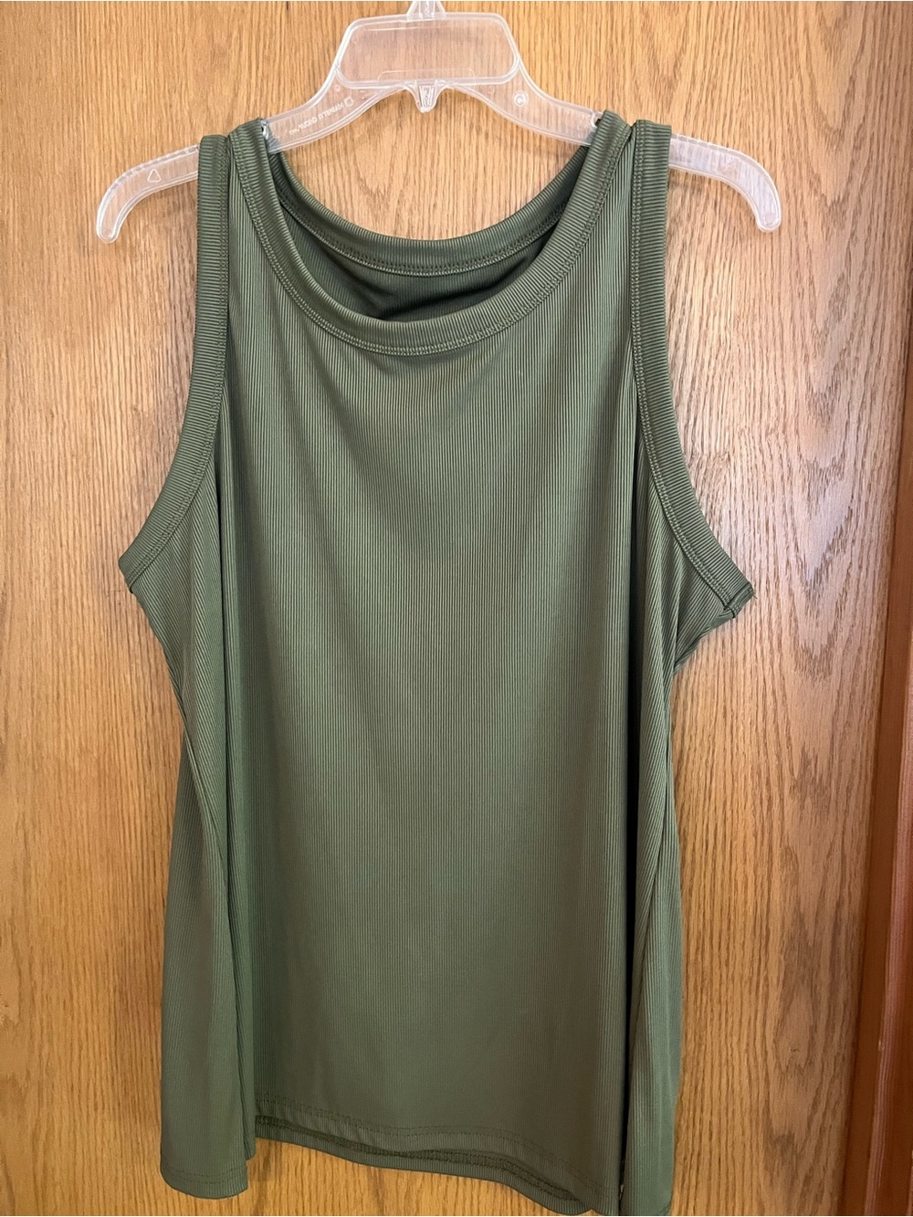 Olive Green Women's Tank Top - Casual Sleeveless Top